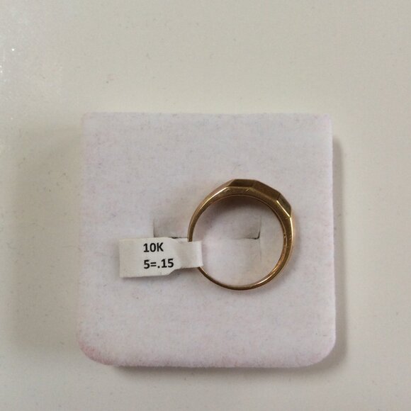 NWT STUNNING 10k GOLD & DIAMOND RING MSRP $650 - Picture 4 of 7